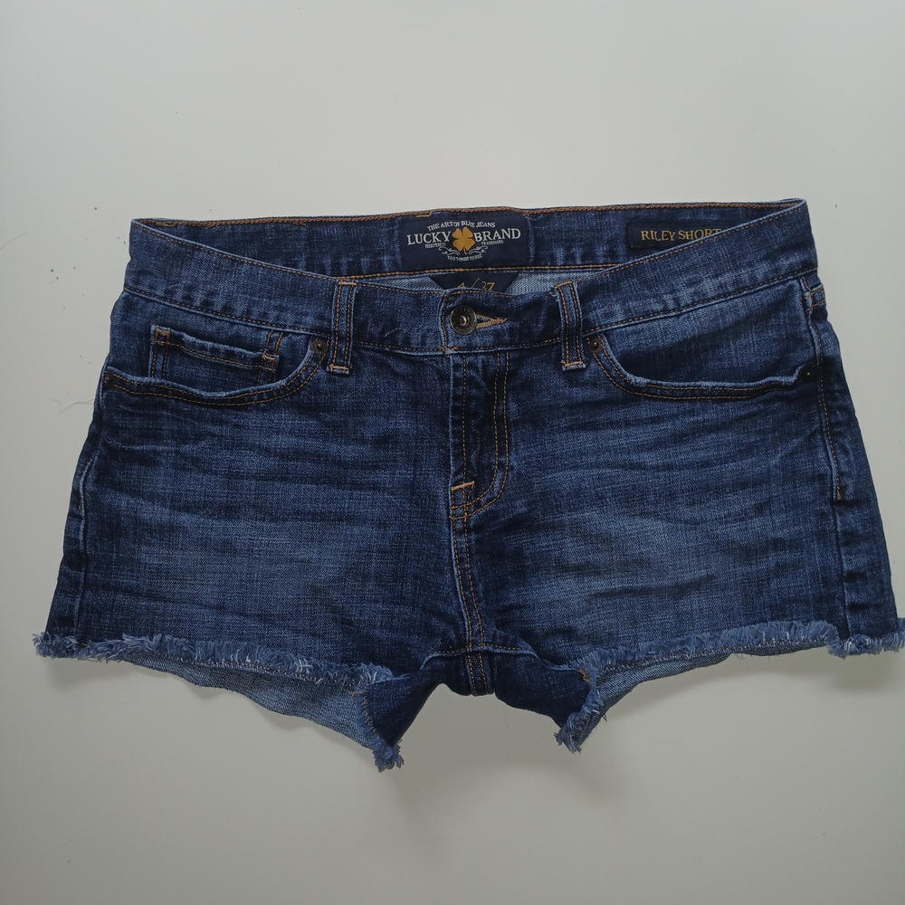 Lucky Brand Women's Dark Blue Jean Shorts